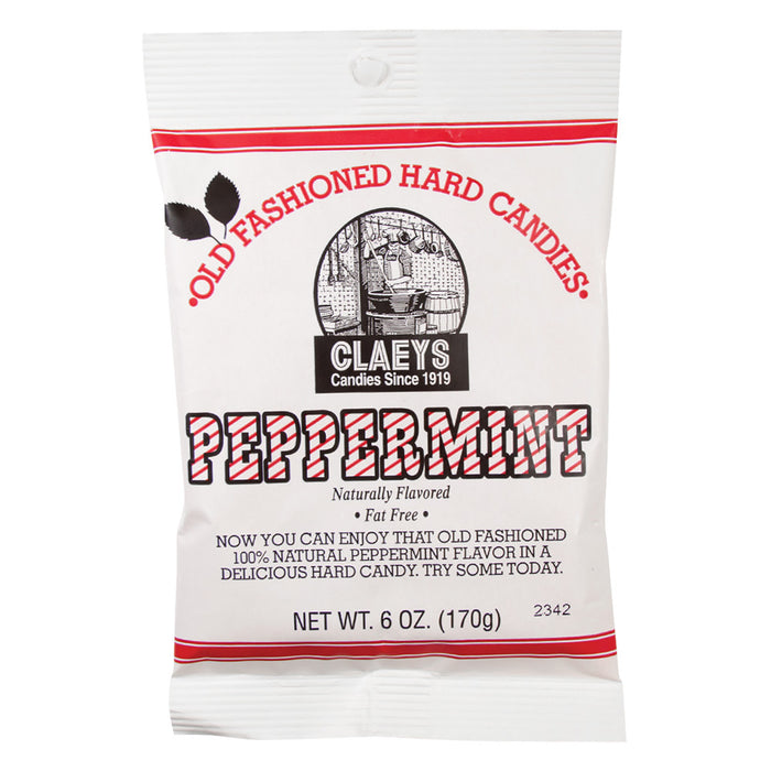 Claey's Peppermint Hard Candy Drops Bag - 24 Count