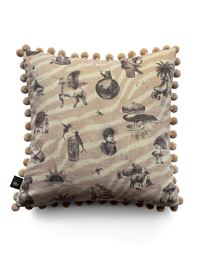 Club Tropikana Velvet Cushion