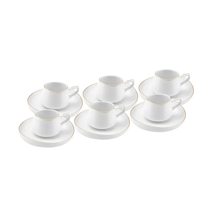 Coffret de tasses à café, Karaca Hole Porcelaine pour 6 personnes 90 ml