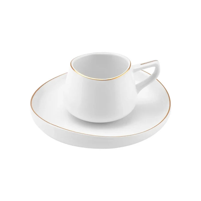 Coffret de tasses à café, Karaca Hole Porcelaine pour 6 personnes 90 ml