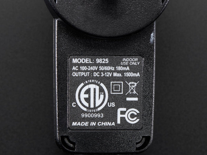 Compact Switching Power Supply - Selectable Output 3-12VDC [discontinued] by The Pi Hut - The Pi Hut