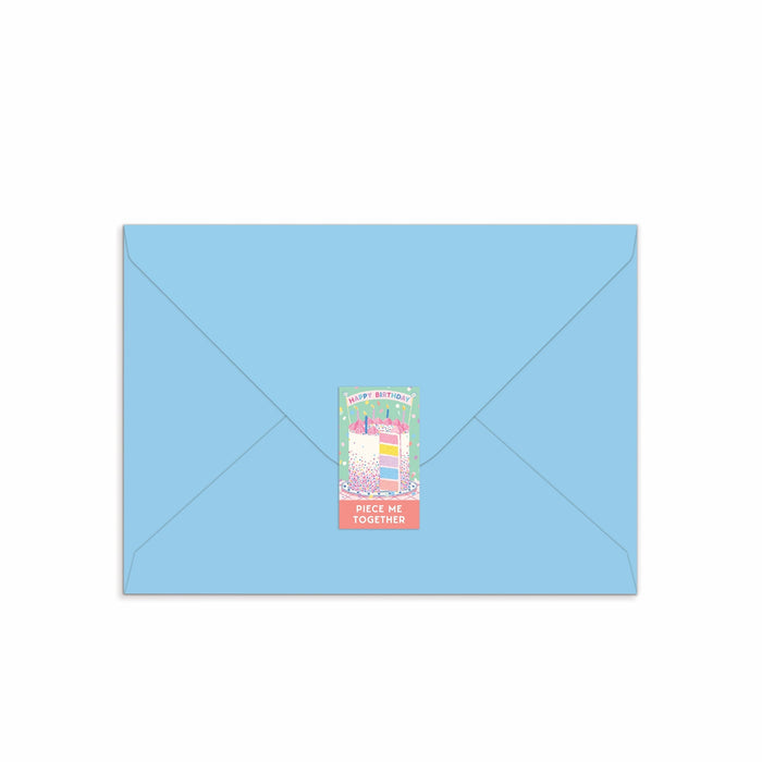 Confetti Birthday Cake Greeting Card Puzzle Emily Taylor