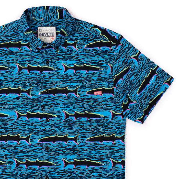 RSVLTS XS RSVLTS Short Sleeve Shirt "Cool Cudas" – KUNUFLEX Short Sleeve Shirt