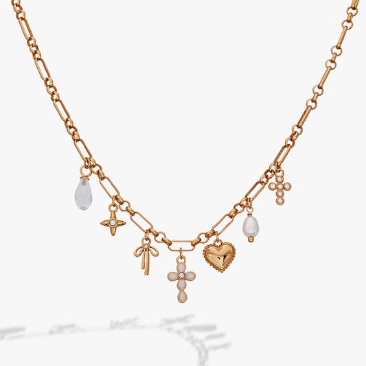 Coquette Christian Charm Necklace