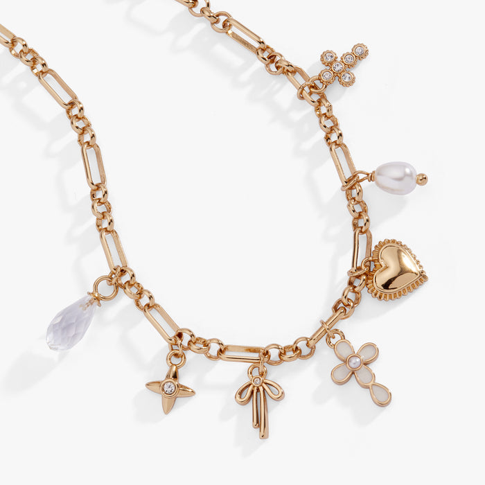 Coquette Christian Charm Necklace