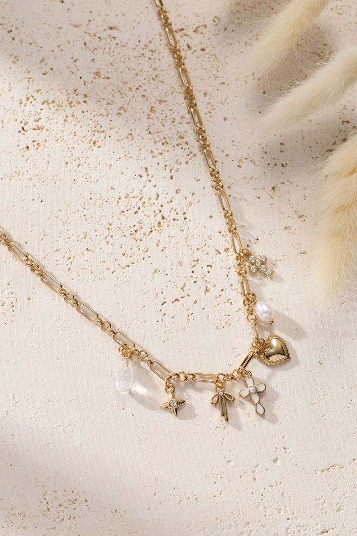 Coquette Christian Charm Necklace