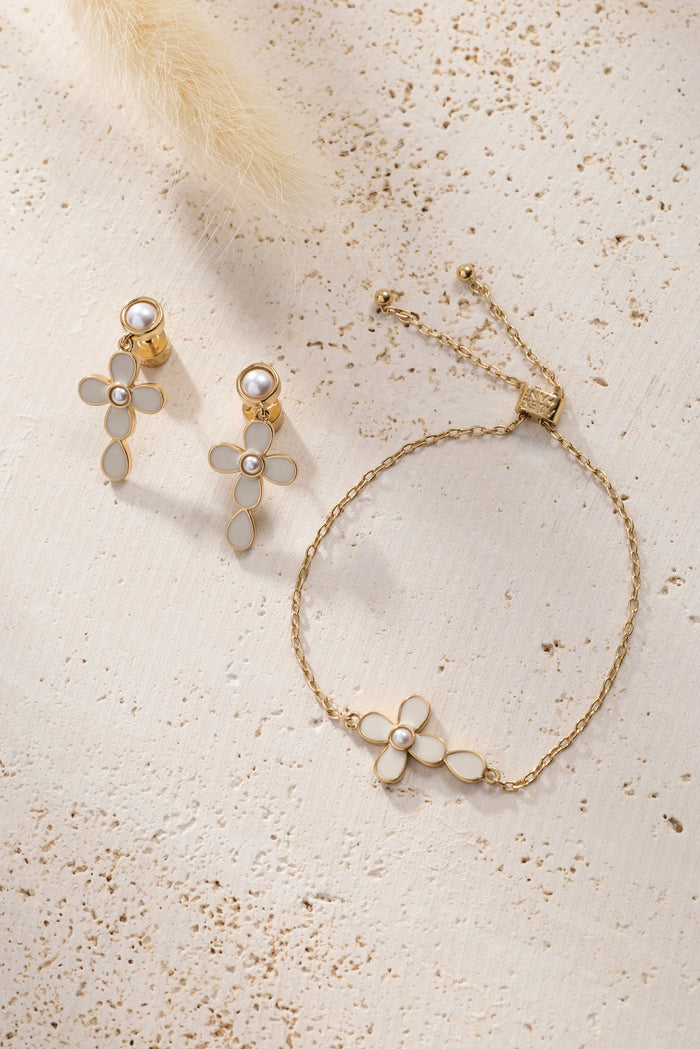 Coquette Christian Cross Bolo Chain