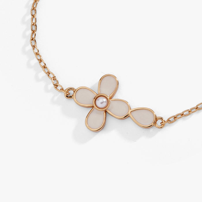 Coquette Christian Cross Bolo Chain