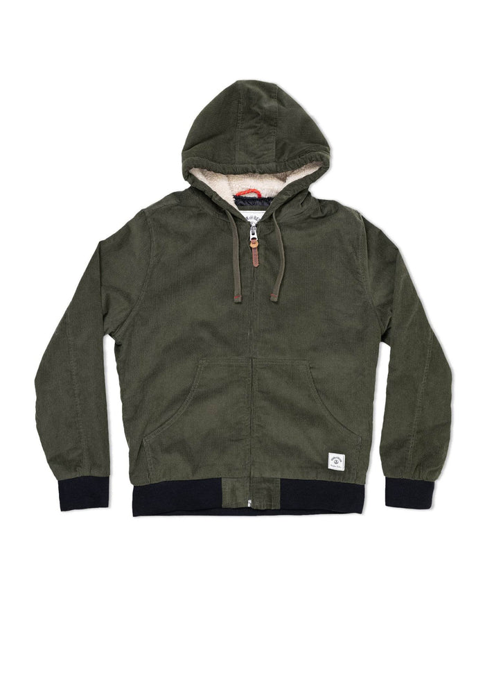 Corduroy Bunker Hoodie - Iron & Resin
