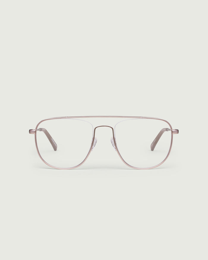 Gold::Corso Eyeglasses square gold metal front