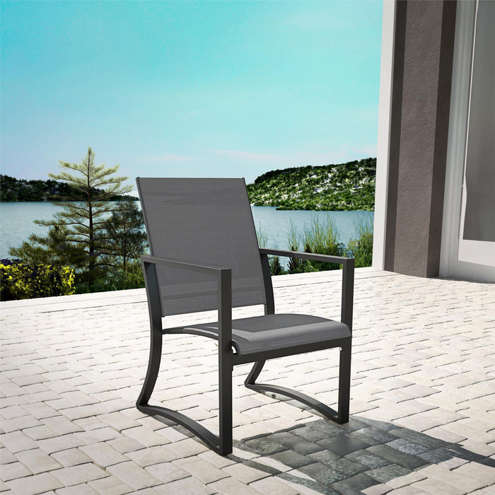 Cosco Capitol Hill Set of 6 Outdoor Dining Chairs - Light Grey | 88681LGCEUK from DID Electrical - guaranteed Irish, guaranteed quality service. (6977708687548)