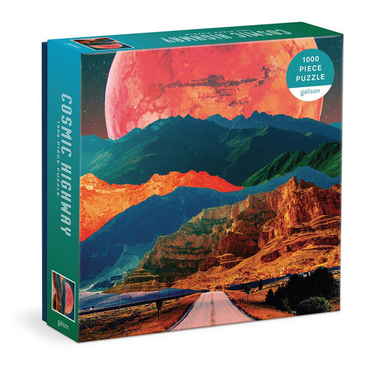 Cosmic Highway 1000 Piece Puzzle in a Square Box Poost Wook