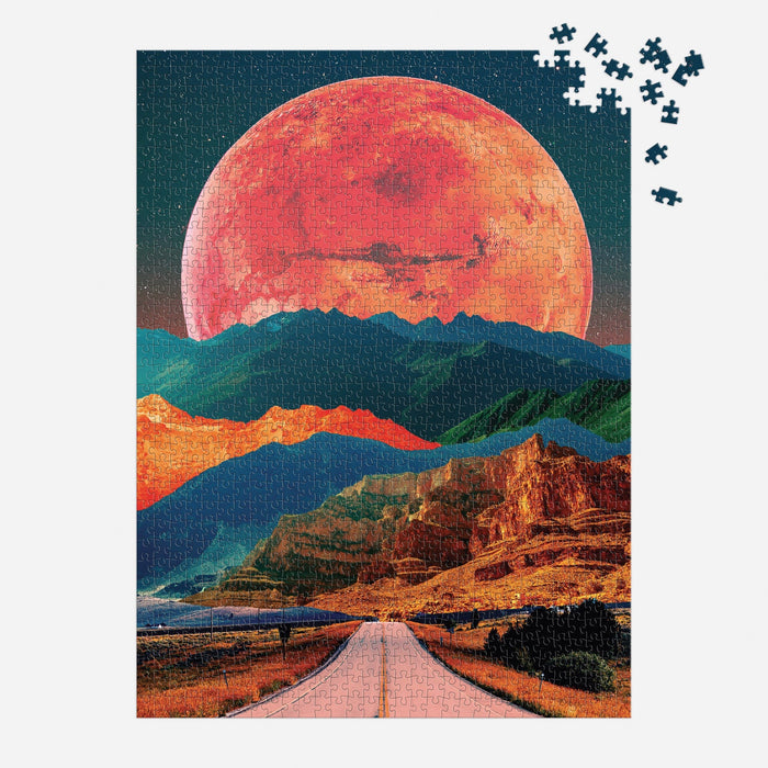 Cosmic Highway 1000 Piece Puzzle in a Square Box Poost Wook