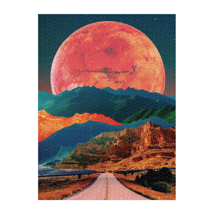 Cosmic Highway 1000 Piece Puzzle in a Square Box Poost Wook