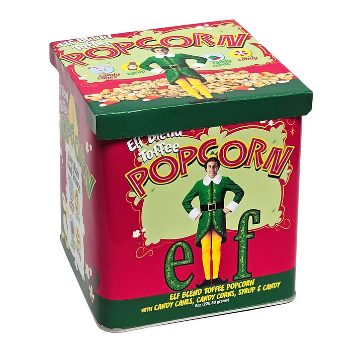 County Fair Elf Holiday Popcorn Tin - 12 Count