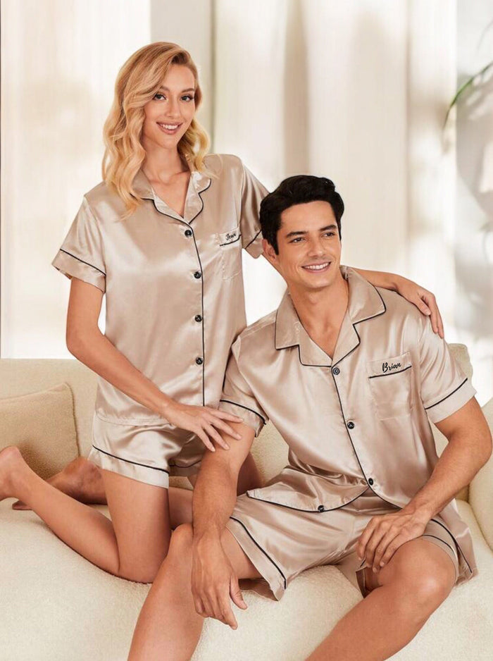 Couple Matching Sleepwear Set Travellers Hat Boutique