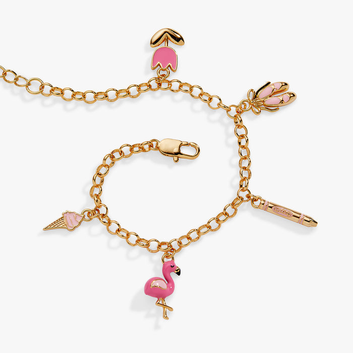 Crayola Fan Favorites Tickle Me Pink Charm Bracelet