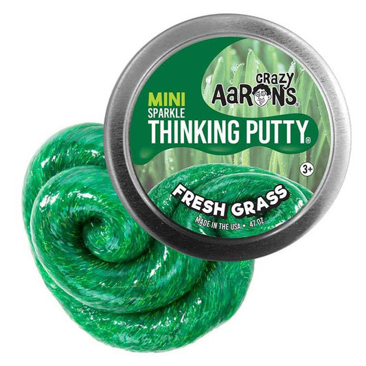 Crazy Aarons Fresh Grass Easter Mini 2 Inch Thinking Putty Tin