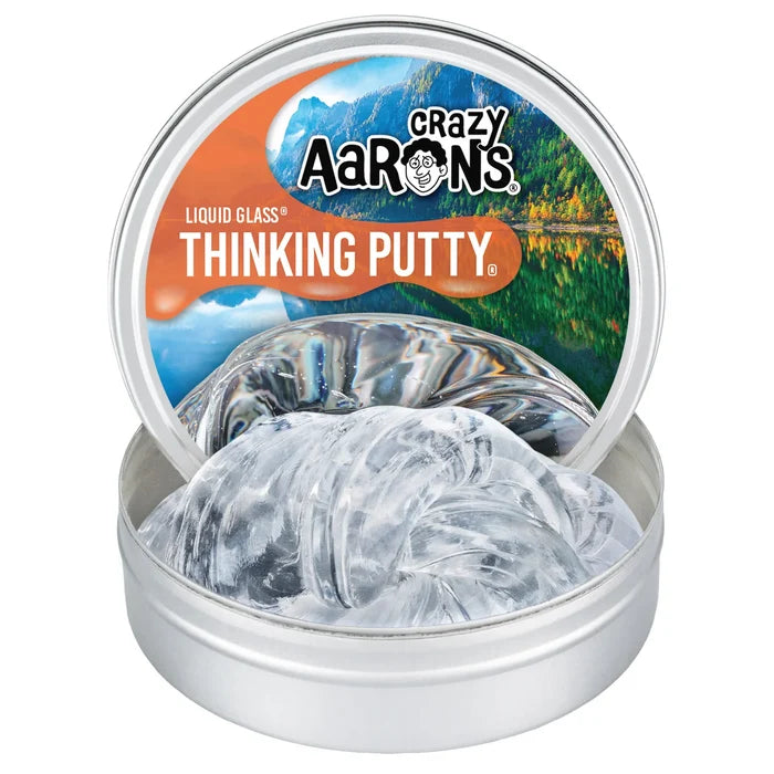 Crazy Aarons Liquid Glass Full Size 4 Inch Thinking Putty Tin