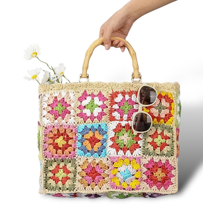 Crochet Square Bag Travellers Hat Boutique