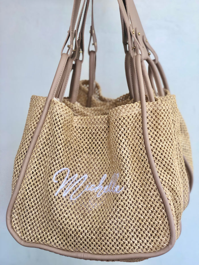 Crochet Tote Bag with Inner Pouch - Travellers Hat Boutique