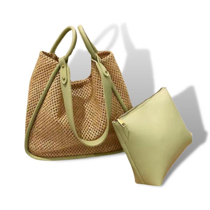 Crochet Tote Bag with Inner Pouch - Travellers Hat Boutique
