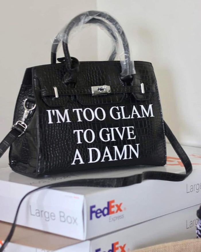 Crocodile Platinum Crossbody Bag | You Fake Like This Birkin Travellers Hat Boutique