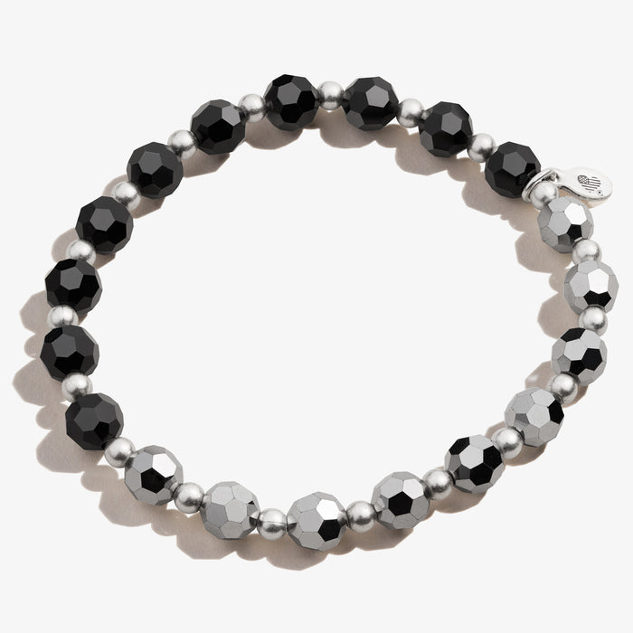 Crystal Stretch Bracelet, Smoke, Rafaelian Silver, Alex and Ani