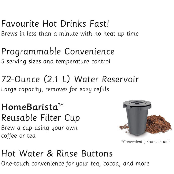 CUISINART - Premium Single Serve Coffeemaker - Refurbished with Cuisinart warranty - SS-10C