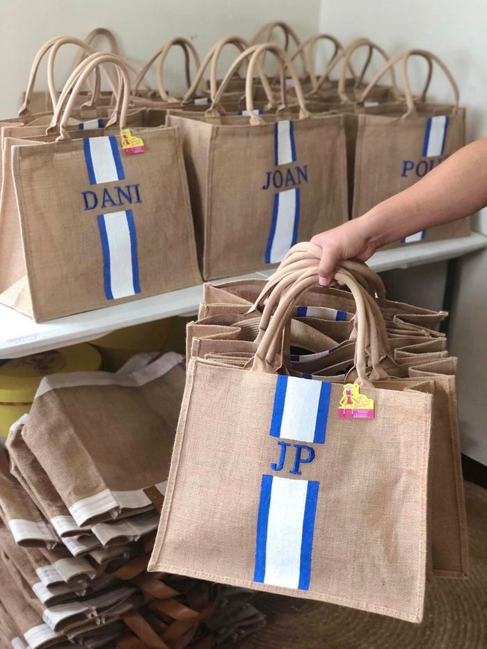 Custom Monogram Tote Bag - Travellers Hat Boutique