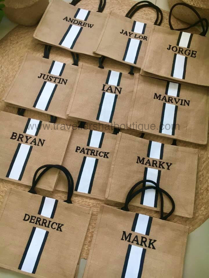 Custom Monogram Tote Bag - Travellers Hat Boutique