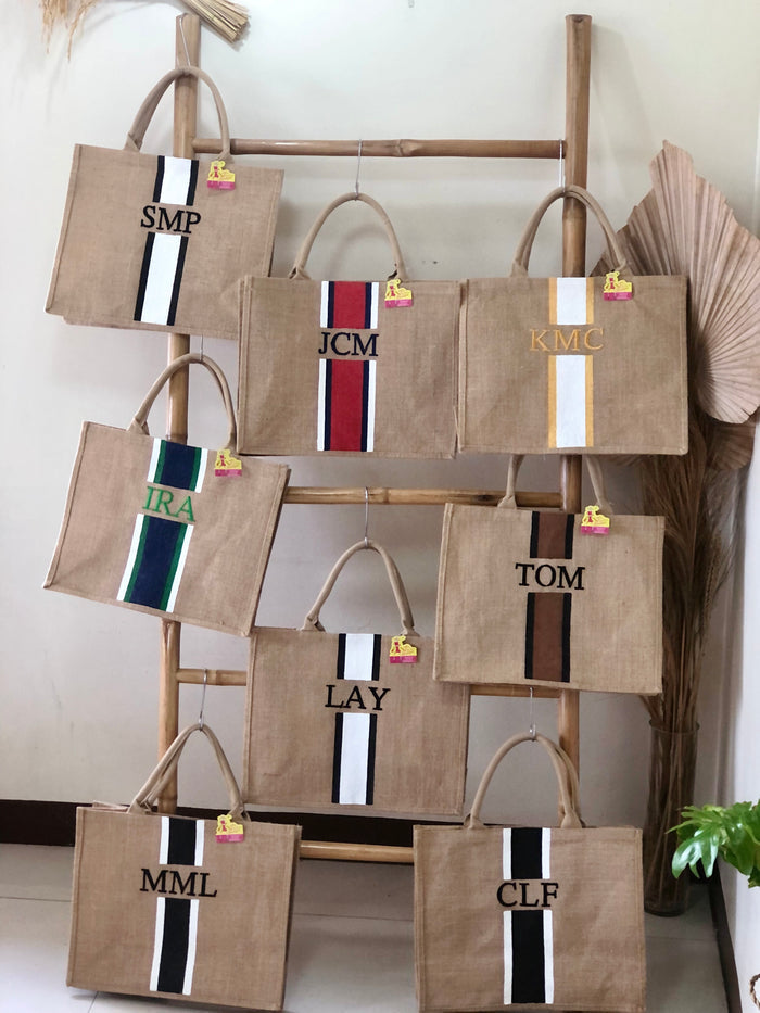 Custom Monogram Tote Bag - Travellers Hat Boutique