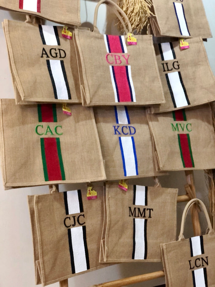 Custom Monogram Tote Bag - Travellers Hat Boutique