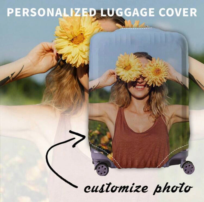 Custom Suitecase Cover Travellers Hat Boutique