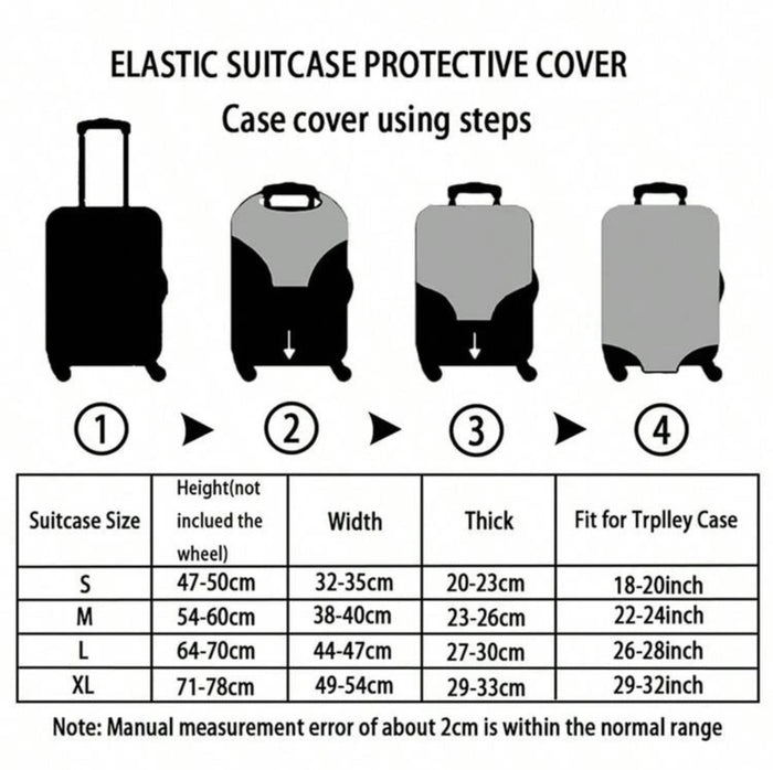 Custom Suitecase Cover Travellers Hat Boutique