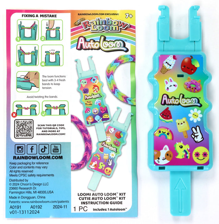 Cutie Auto Loom with Rose Jelly and Mixed with Jelly Bands