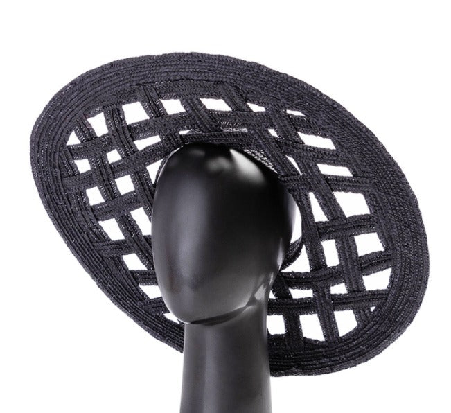 Cutout Brim Straw Hat - Travellers Hat Boutique