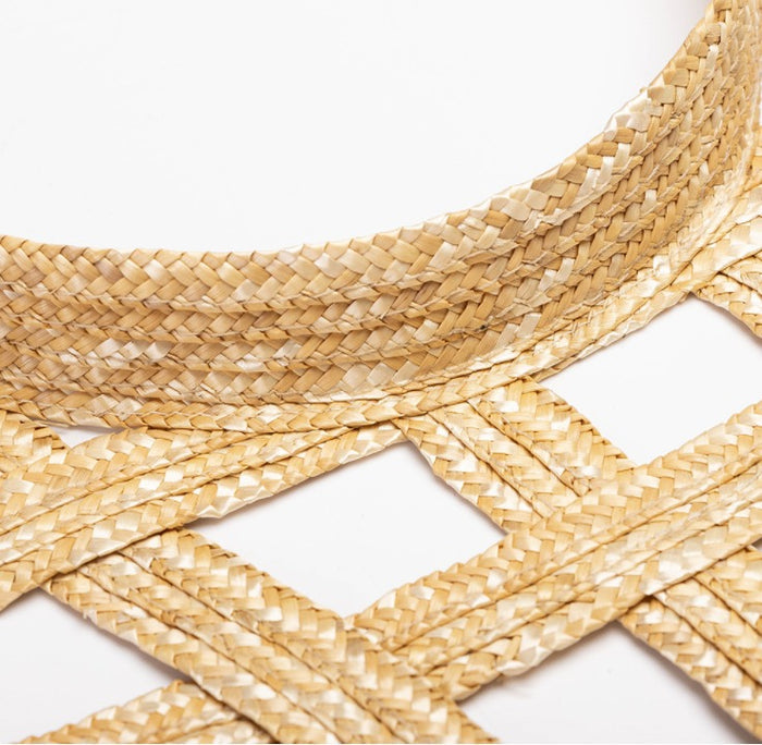 Cutout Brim Straw Hat - Travellers Hat Boutique