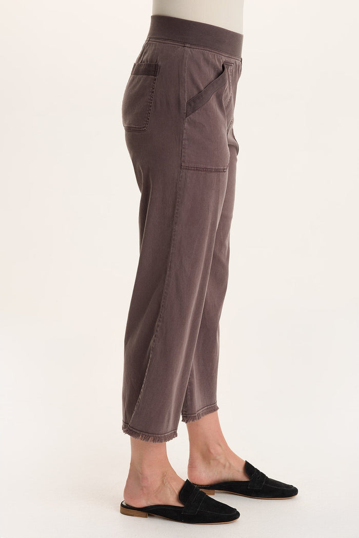 XCVI Daga Tencel Flared Leg Pull-On Crop Pant