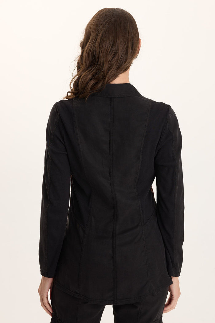 XCVI Danski Embroidered Soft Twill Blazer