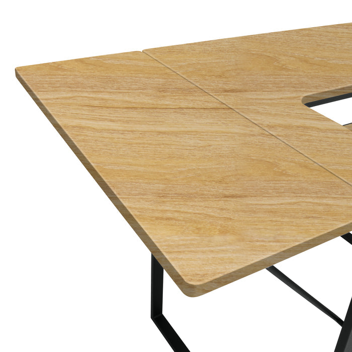 Dart Sewing Machine Table with Folding Top and Height Adjustable Platform Graphite/Ashwood 13406