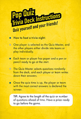 DC Comics: Batman Pop Quiz Trivia Deck