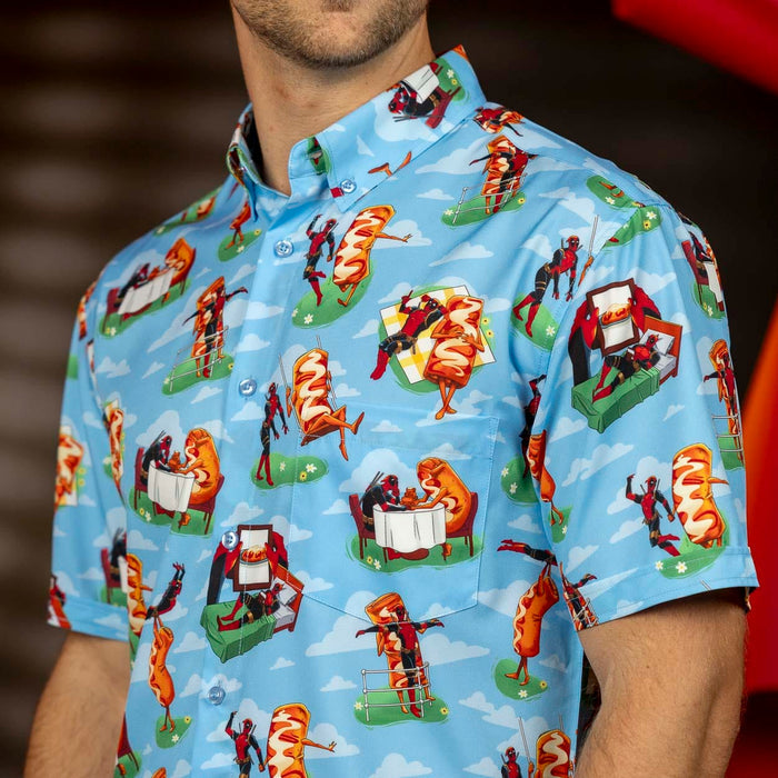 RSVLTS Marvel Short Sleeve Shirt Deadpool "Chimichanga Dreams" – KUNUFLEX Short Sleeve Shirt
