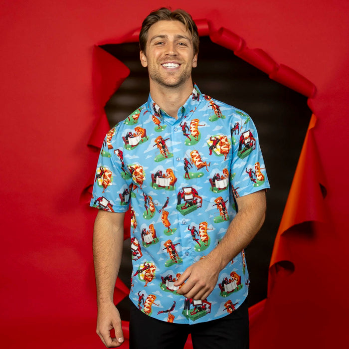 RSVLTS Marvel Short Sleeve Shirt Deadpool "Chimichanga Dreams" – KUNUFLEX Short Sleeve Shirt