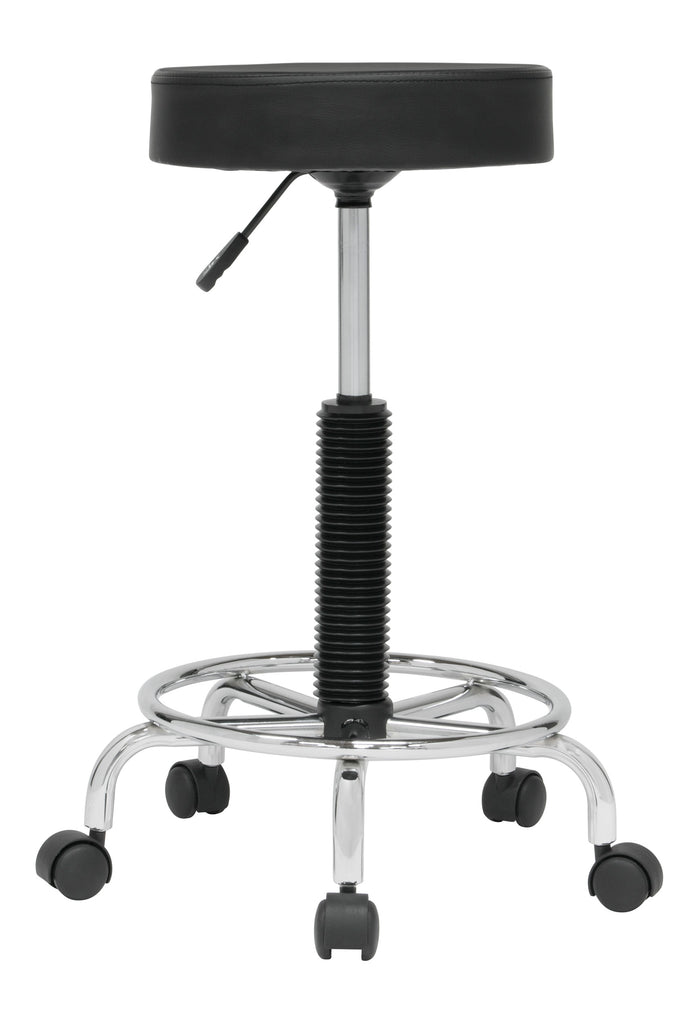 Deluxe Padded Height Adjustable Stool, Black 13175
