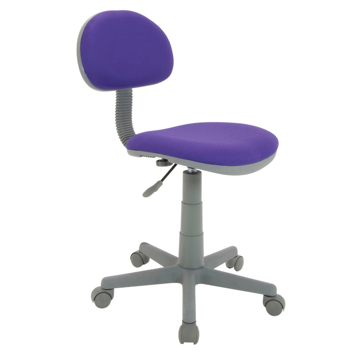 Deluxe Task Chair, Gray / Purple 18516