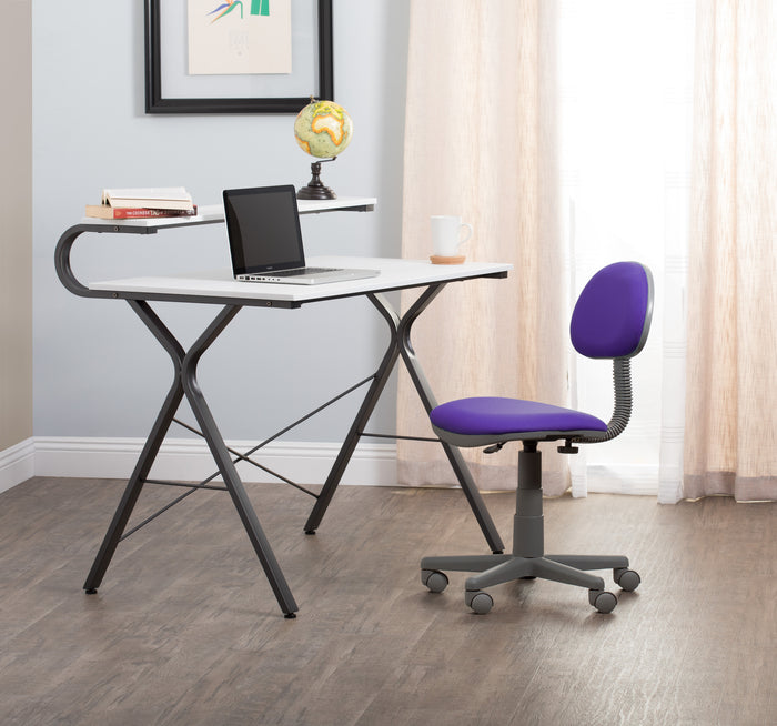 Deluxe Task Chair, Gray / Purple 18516
