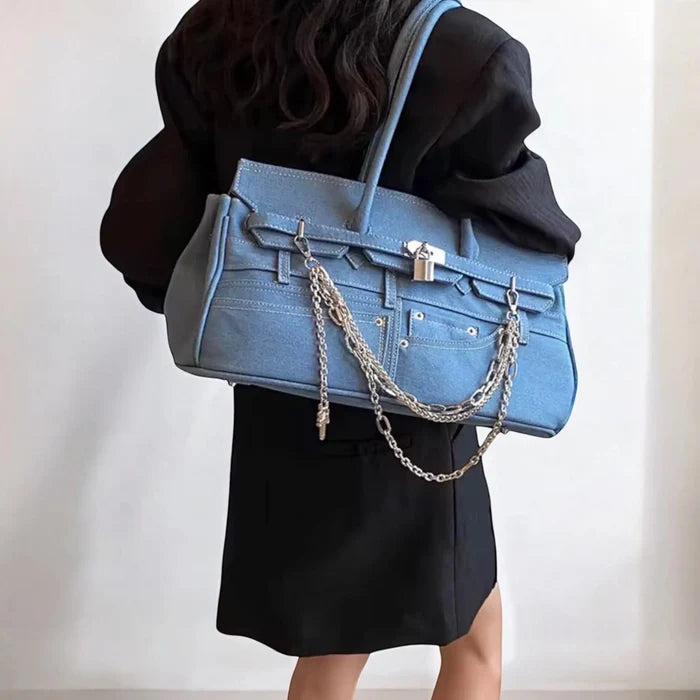 Denim Bircen Longer Handle - Limited Edition Travellers Hat Boutique