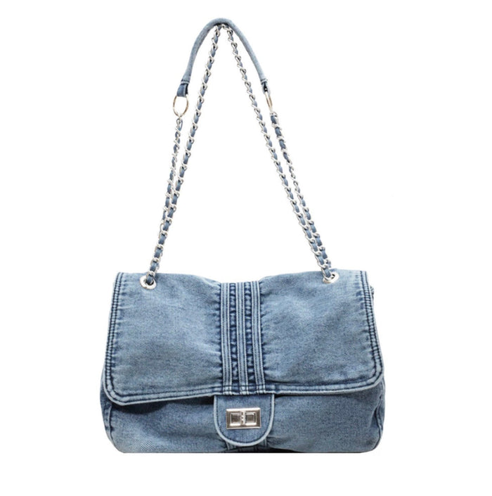 Denim Chain bag Travellers Hat Boutique