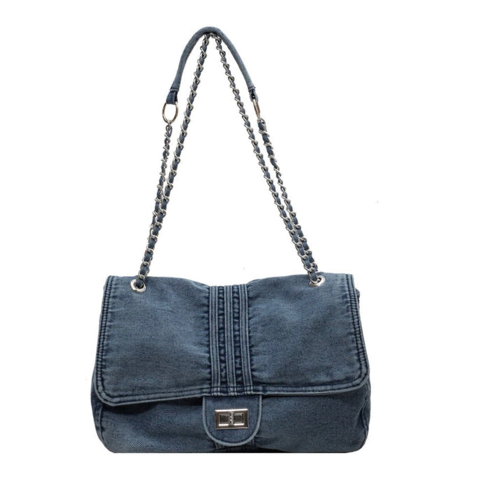 Denim Chain bag Travellers Hat Boutique